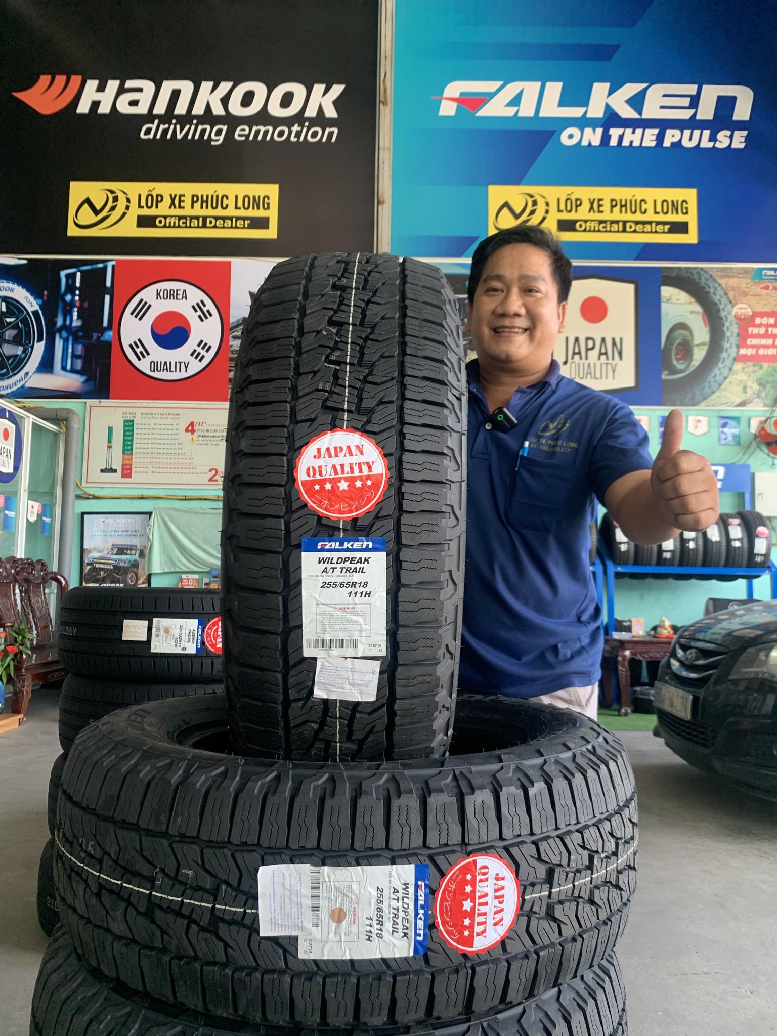 Lốp xe Phúc Long - Hướng dẫn khi mang lốp xe tới lắp tại cửa hàng.