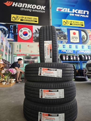 Lốp ô tô Hankook Ventus Prime4 205/55R17 95V XL từ Hàn Quốc