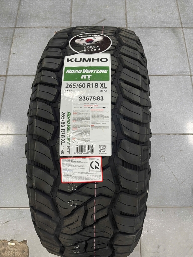  Lốp địa hình Kumho Road Venture RT51 265/60R18 từ Hàn Quốc